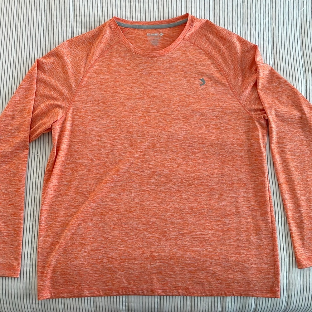 Orange Reel Legend Long Sleeve Sweat Wicking Shirt